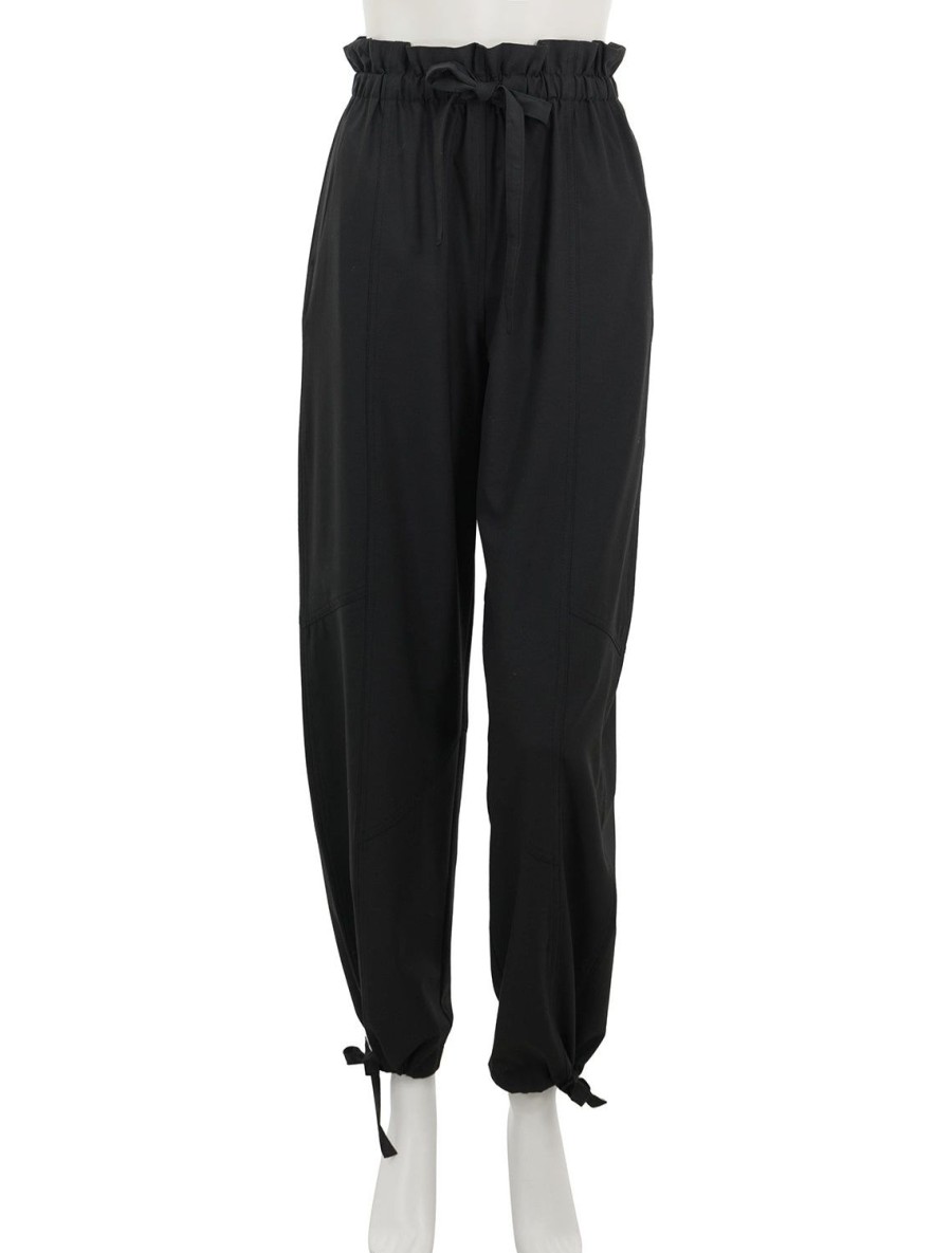 Clearance Drapey Melange Pants In Black Utility Pants + Khakis