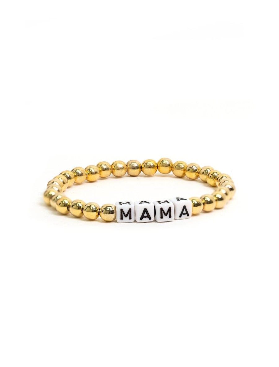 Best Mama Beaded Bracelet Statement