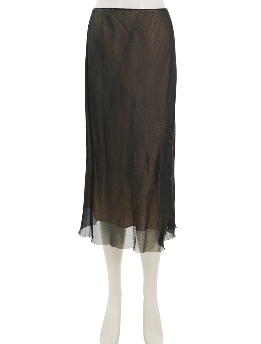 Best Sheer Slip Skirt In Black Skirts