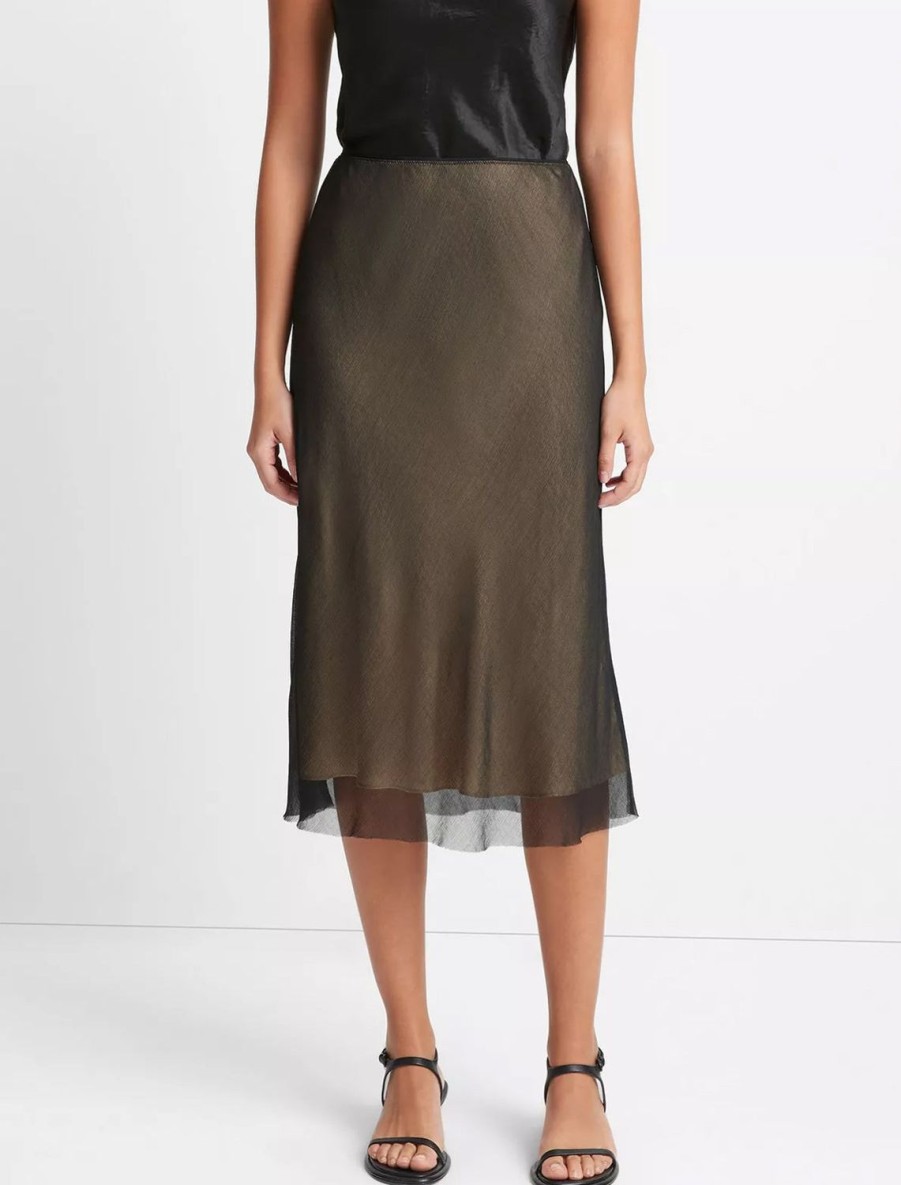 Best Sheer Slip Skirt In Black Skirts