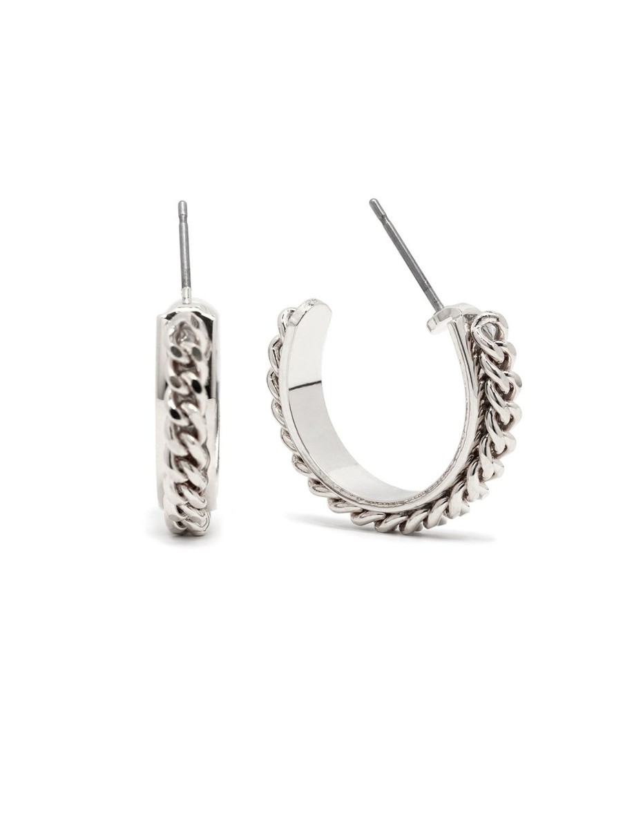 Best Chain Gang Hoops In Silver Hoops