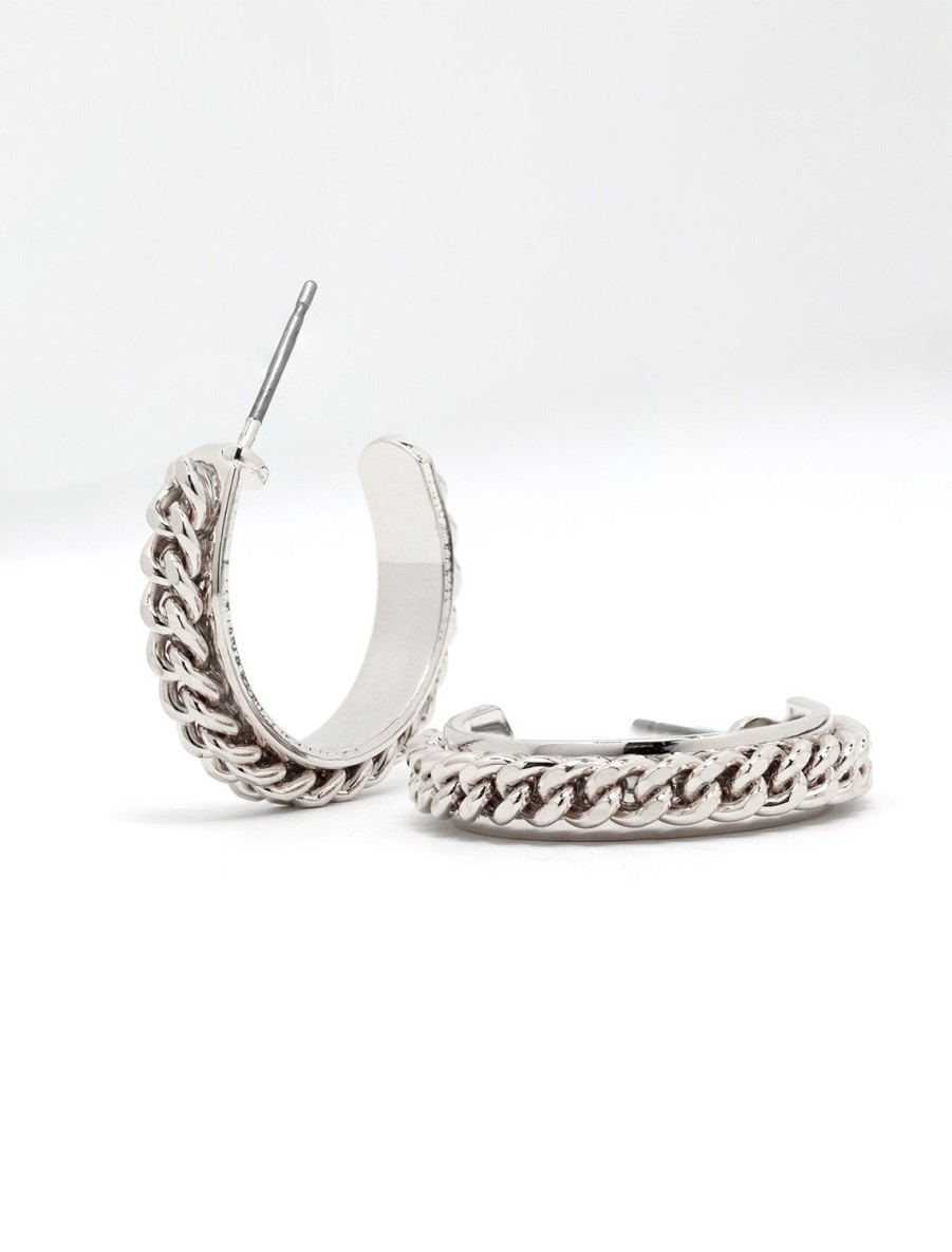 Best Chain Gang Hoops In Silver Hoops