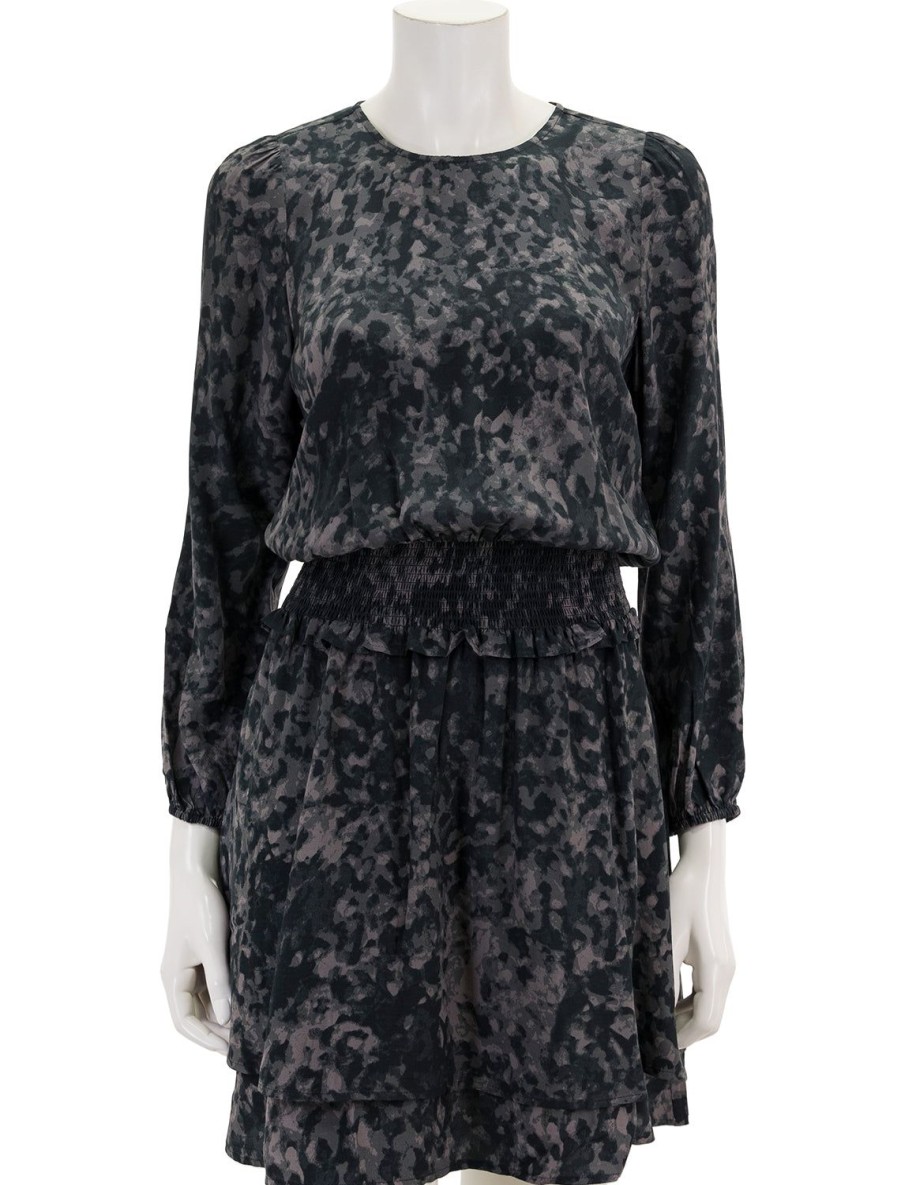 Hot Inez Dress In Charcoal Tortoise Printed Dresses