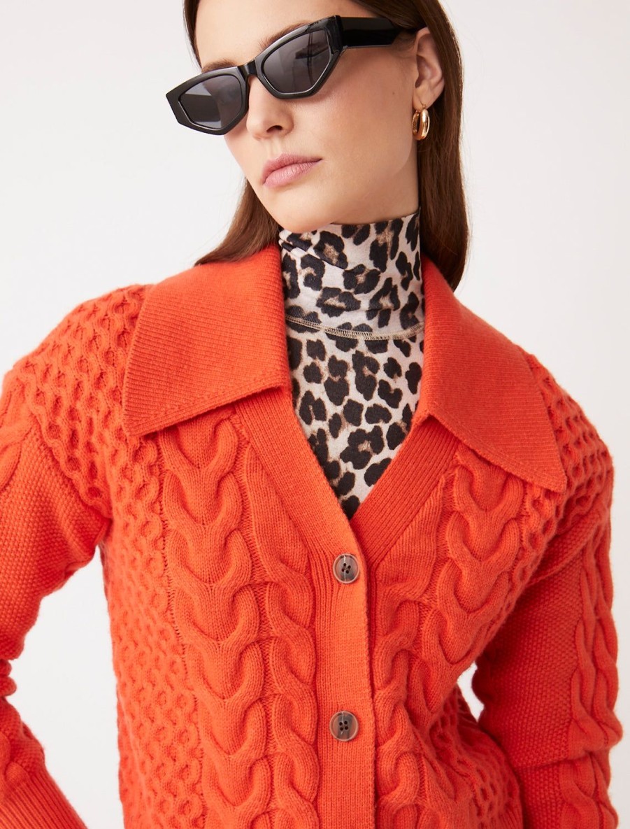 Best Golden Cardigan In Orange Cardigans