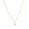 Online Initial And Cz Necklace In Gold | V Delicate