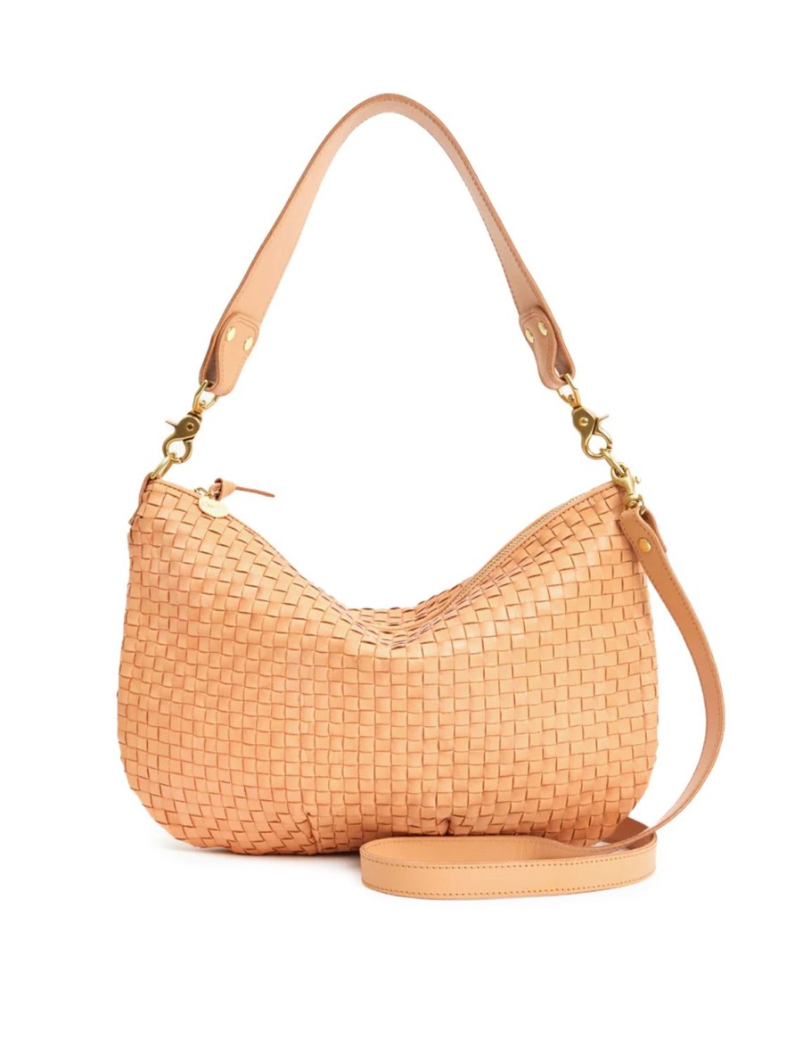 Online Moyen Messenger In Bisque Woven Crossbody