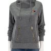 Wholesale Ninja Hoodie In Heather Grey Lounge Tops + Sweatshirts