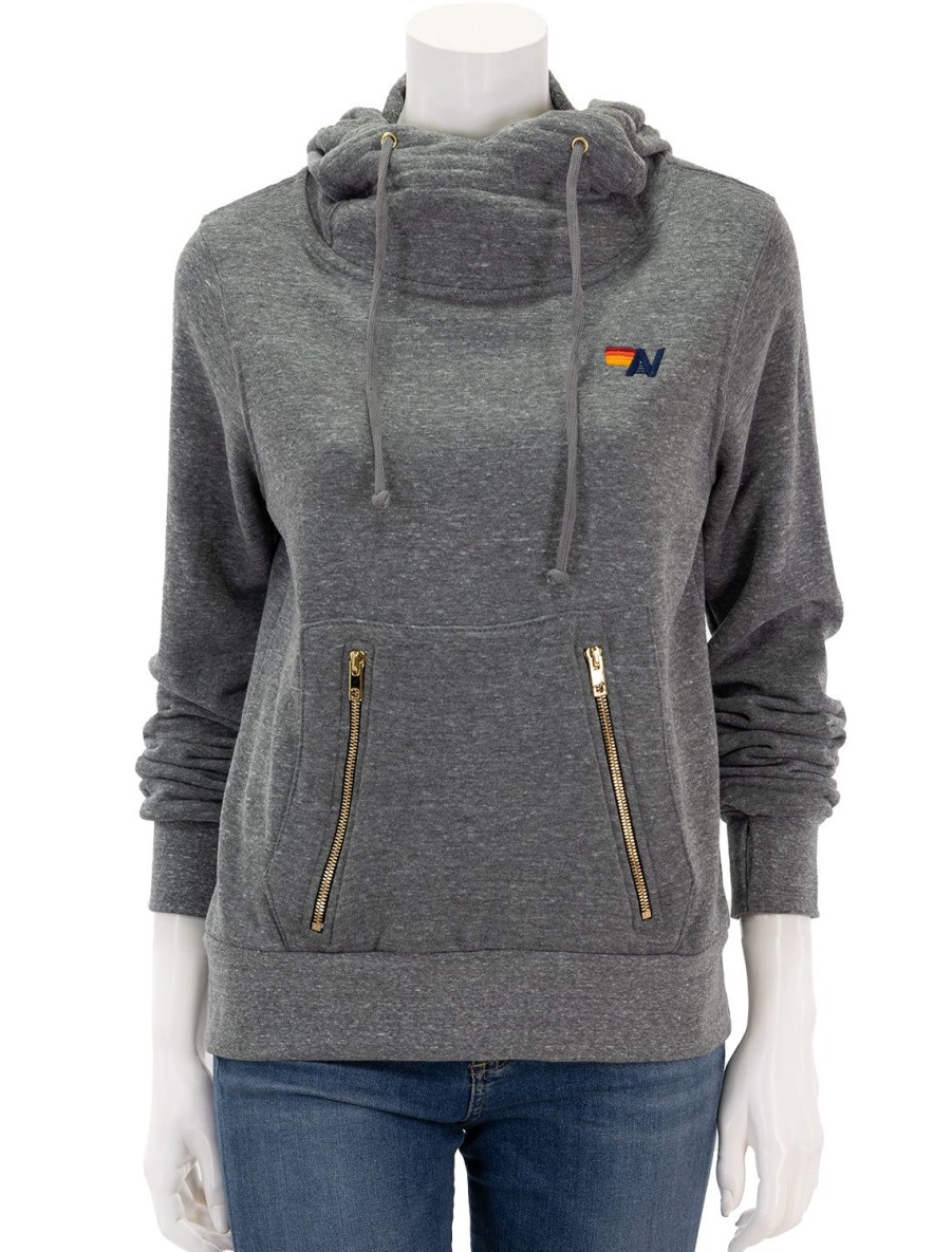 Wholesale Ninja Hoodie In Heather Grey Lounge Tops + Sweatshirts