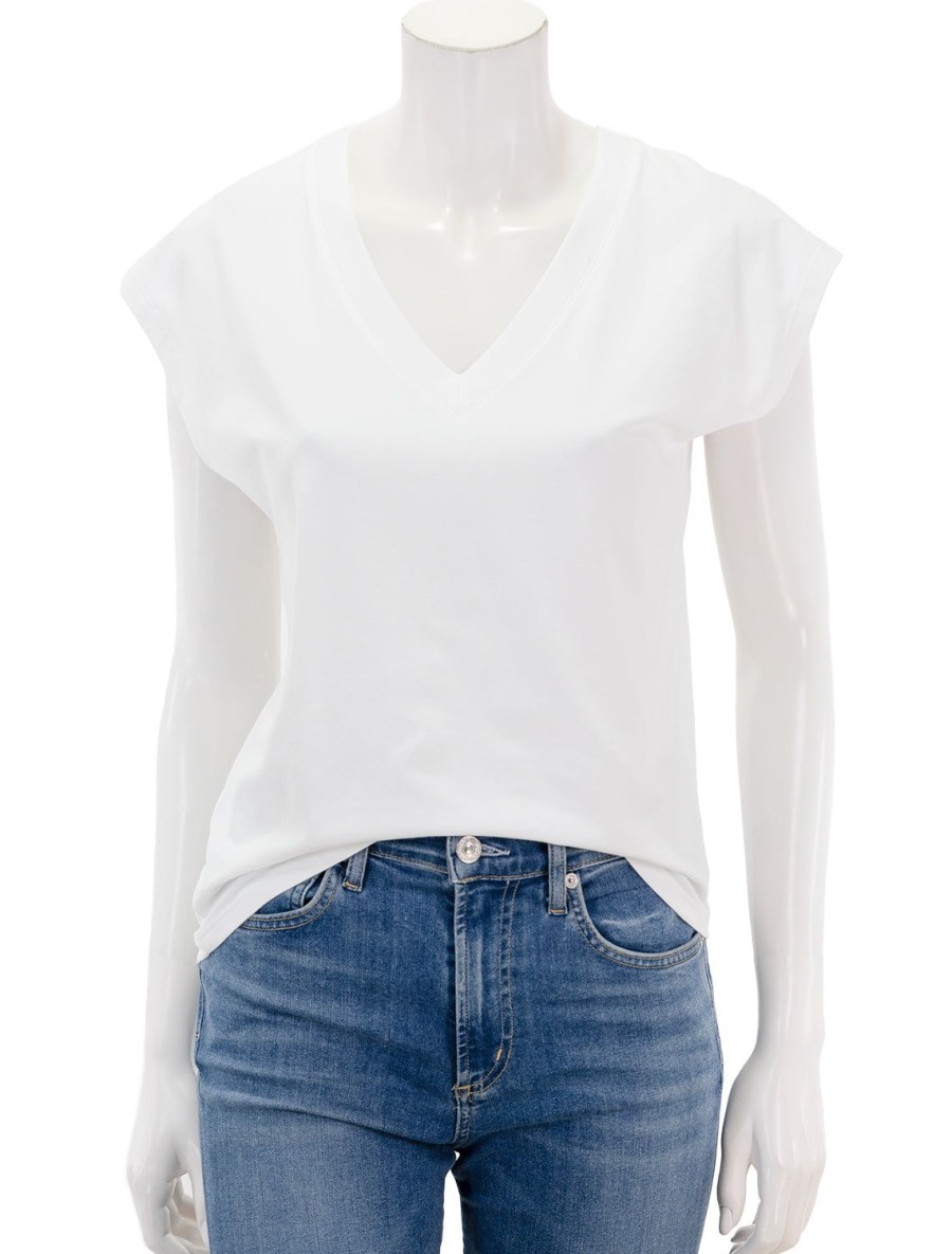 Clearance Iconic Vneck Dolman Tee In White Tees