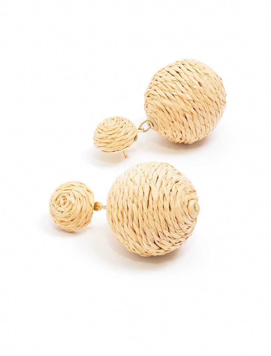 Best Natural Lido Pom Poms Studs