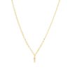 Hot Initial And Cz Necklace In Gold | I Delicate