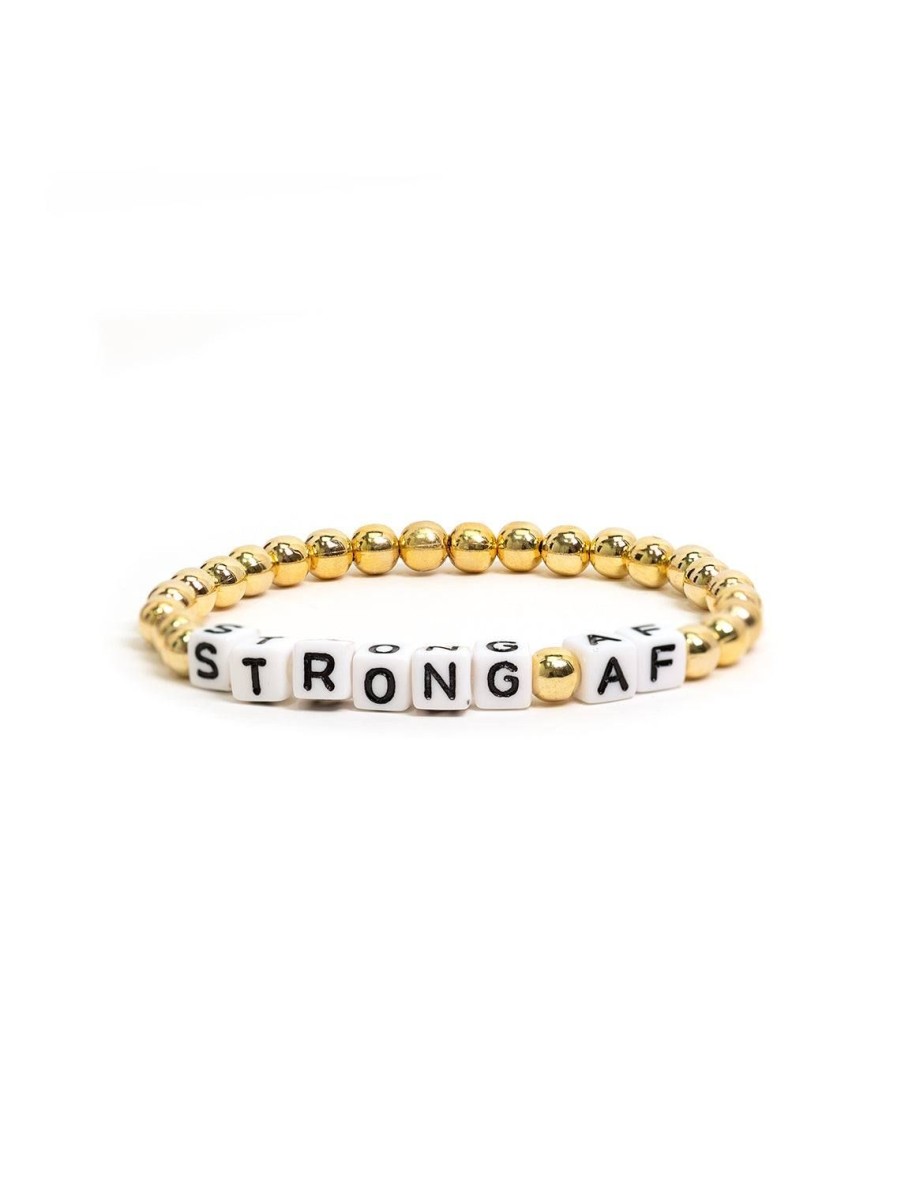 Hot Strong Af Beaded Bracelet Statement