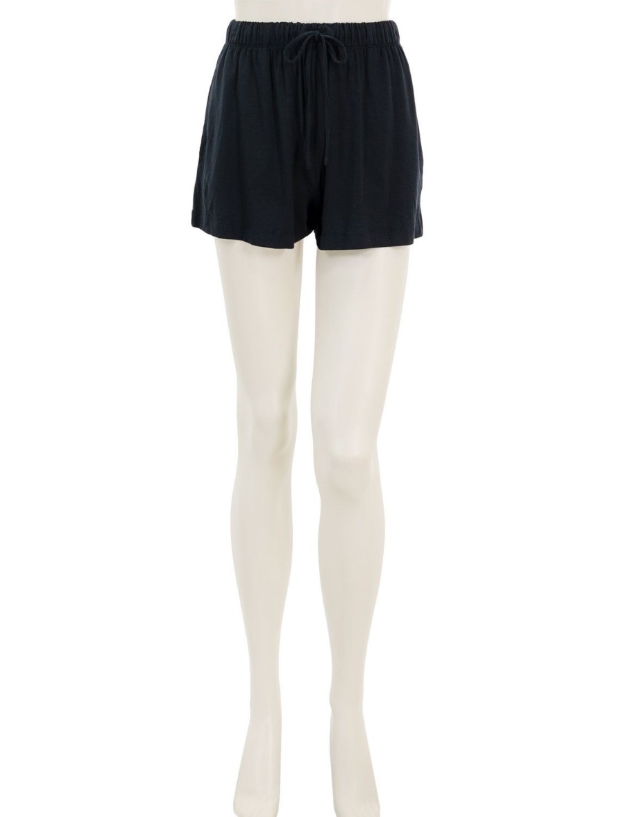 Clearance Gisele Everyday Relaxed Short In Black Lounge Bottoms + Sweatpants