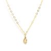 Clearance Initial And Cz Necklace In Gold | Q Delicate