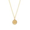 Best Small Marquis Eye Coin Necklace Delicate