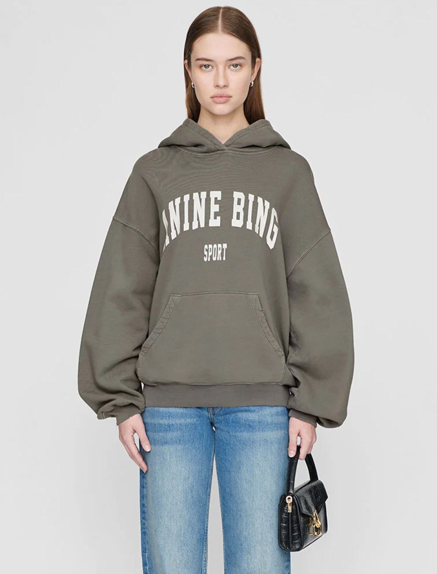 Online Harvey Sweatshirt In Dusty Olive Sweatshirts + Hoodies