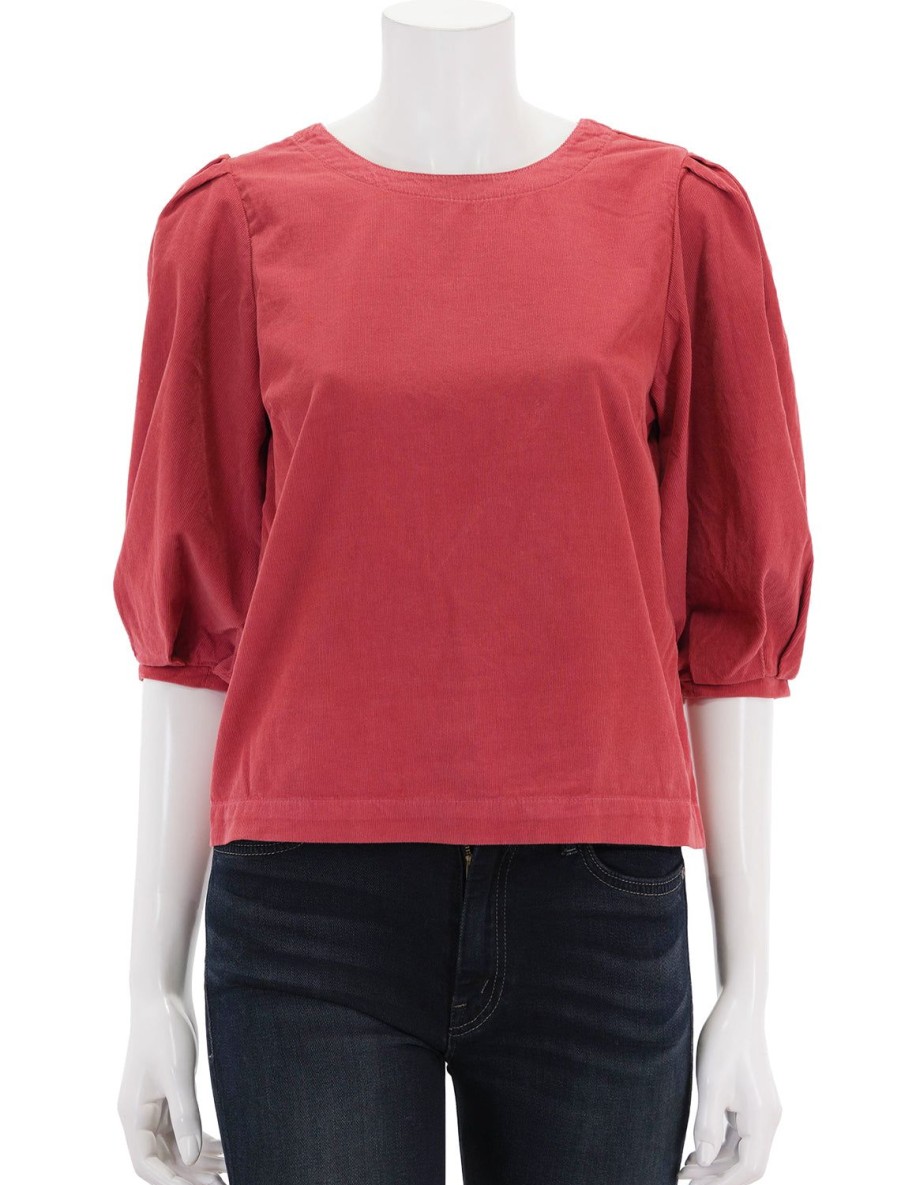 Wholesale Tarah Top In Chili Cord Blouses