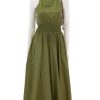 Clearance Fergie Smocked Halter Dress In Olive Martini Day To Night Dresses