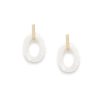 New Mother Of Pearl Oval Link Hoops Hoops