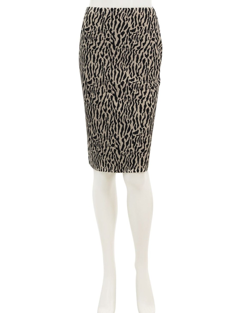 Hot Pencil Skirt In Bristol Animal Intarsia Print Skirts