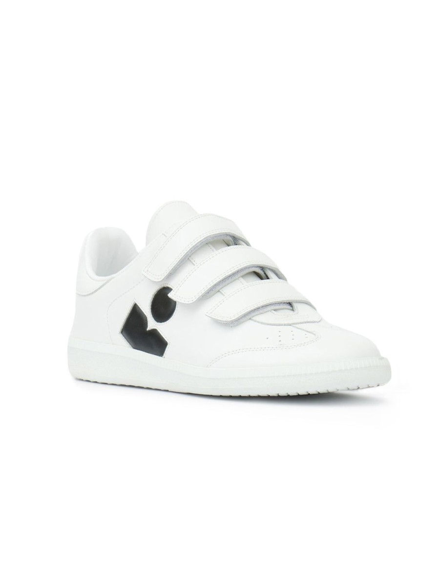 Clearance Beth Sneaker In White And Black Flats + Sneakers