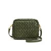 Clearance Midi Sac In Puffy Woven Army Shoulder Bags