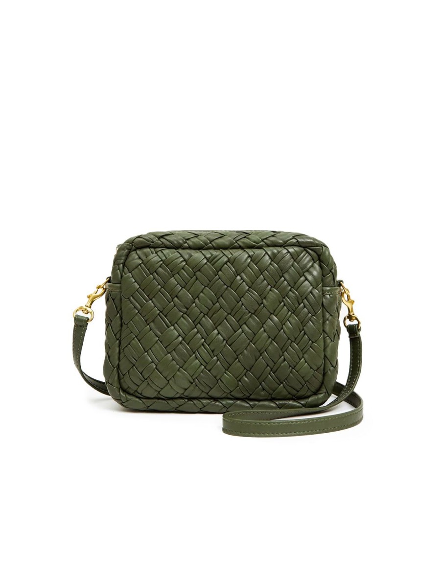 Clearance Midi Sac In Puffy Woven Army Shoulder Bags