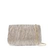 New Brit Flat Pleated Pouch In Champagne Shoulder Bags