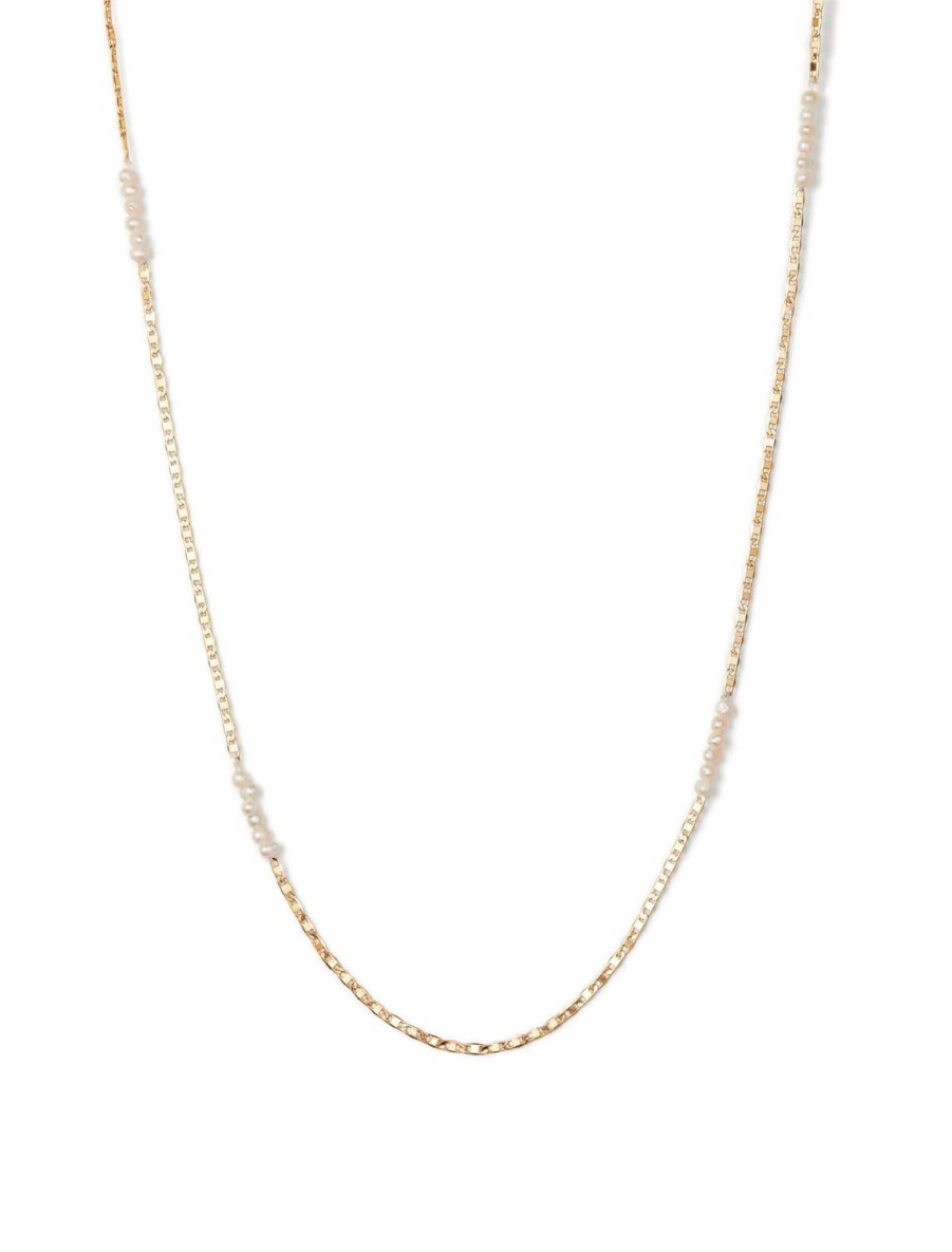 Online Delphine Chain And Pearl Necklace Long