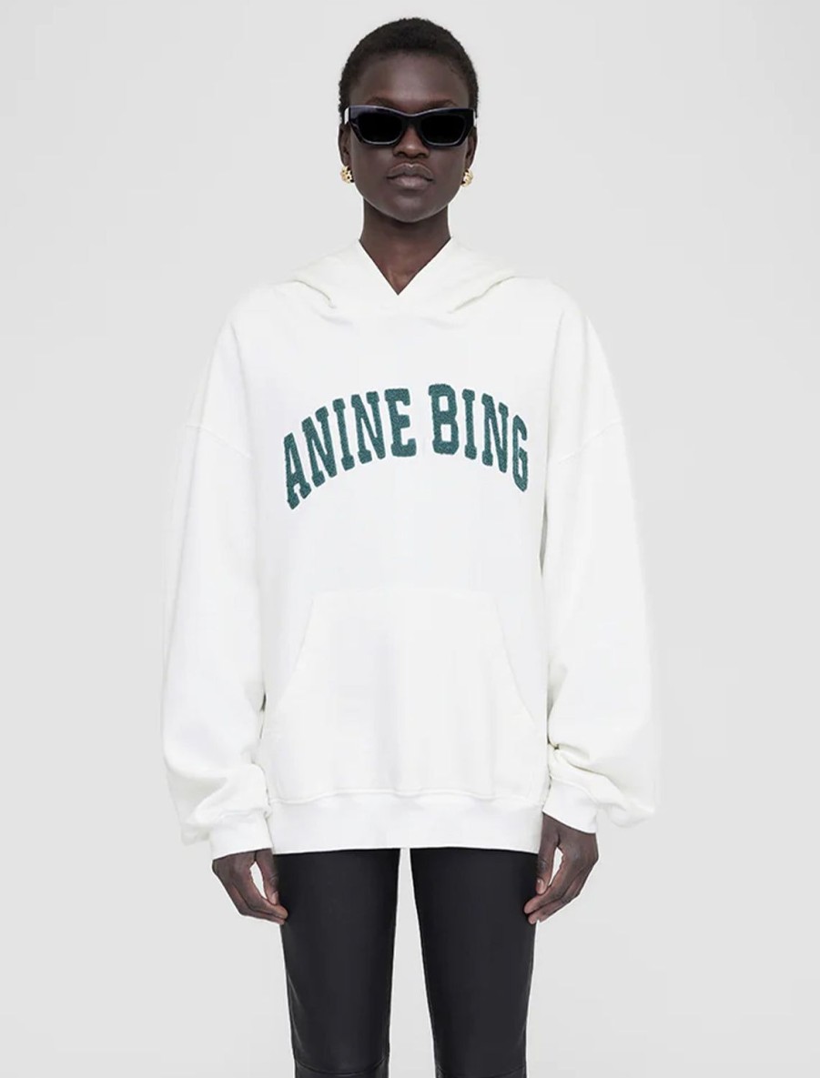 Best Harvey Sweatshirt In Ivory And Sage Sweatshirts + Hoodies