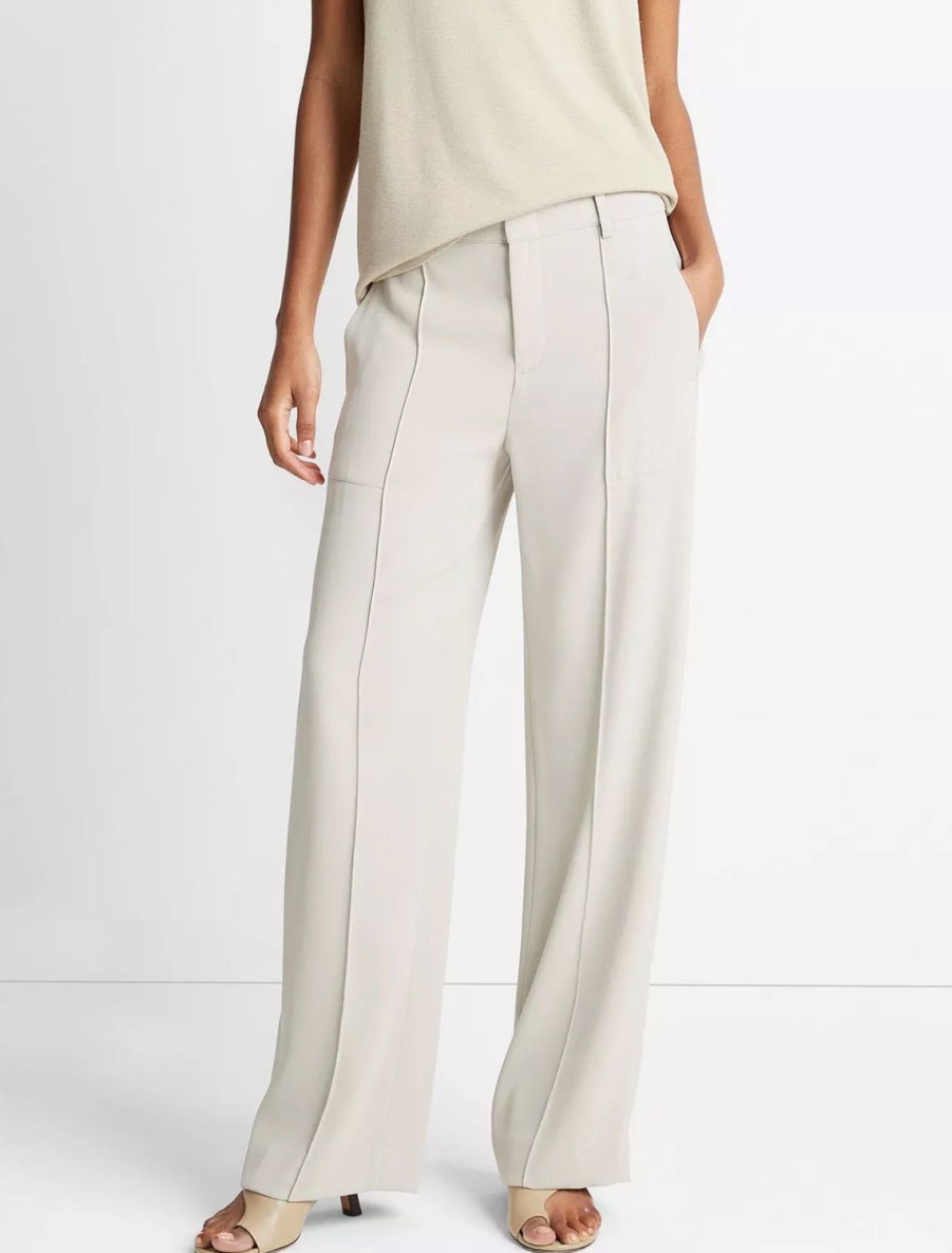 Clearance Crepe Wide Leg Utility Pant In Sepia Pants