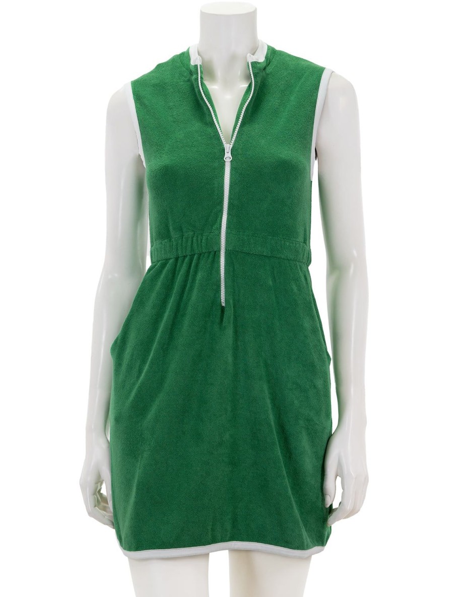 New The Terry Dress In Green Lounge Dresses