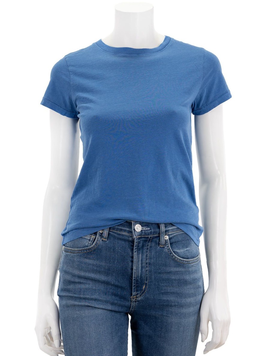 Online Prospect Tee In Washed Cobalt Lounge Tops + Sweatshirts