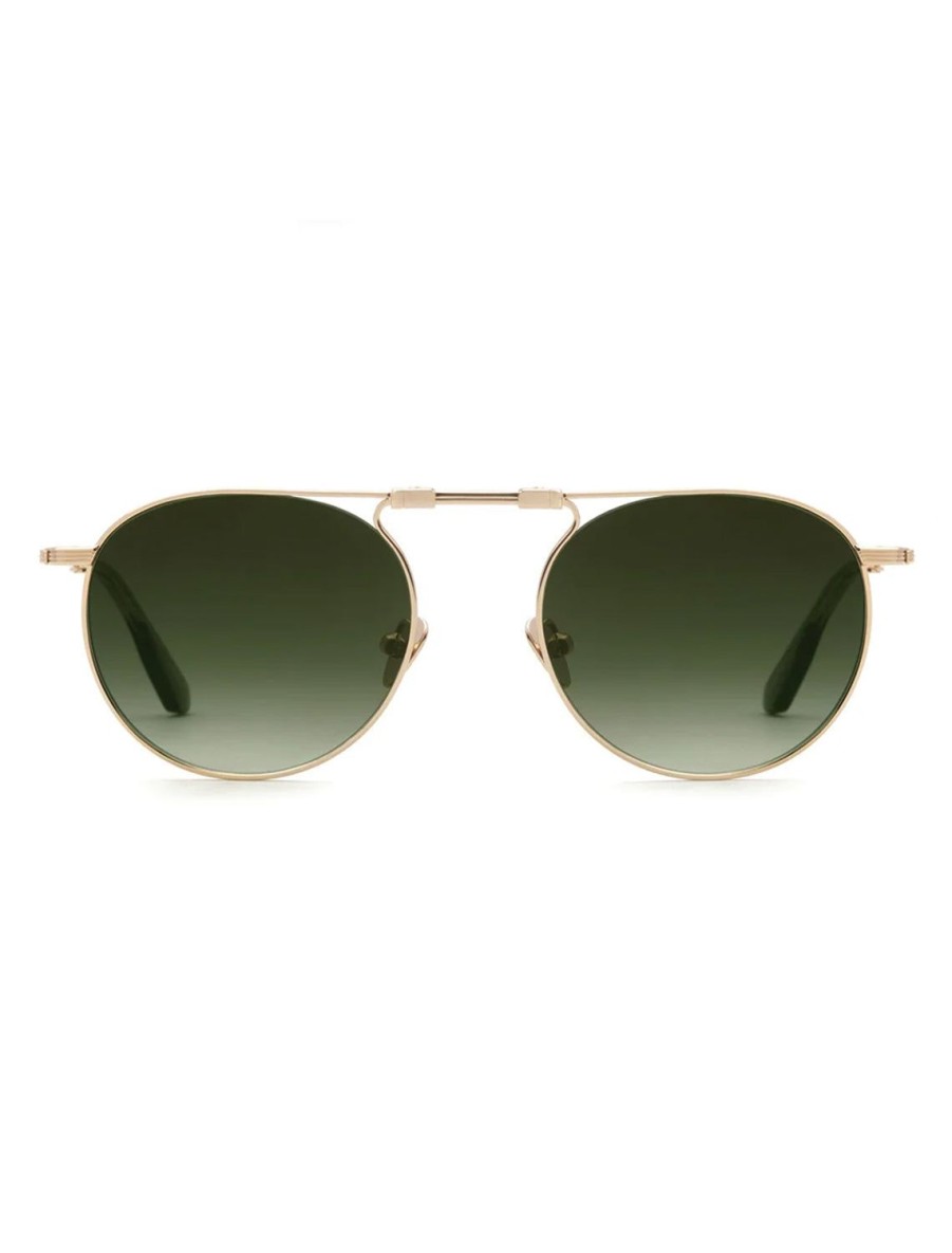 Clearance Rampart Fold 12K Green Tea Sunglasses