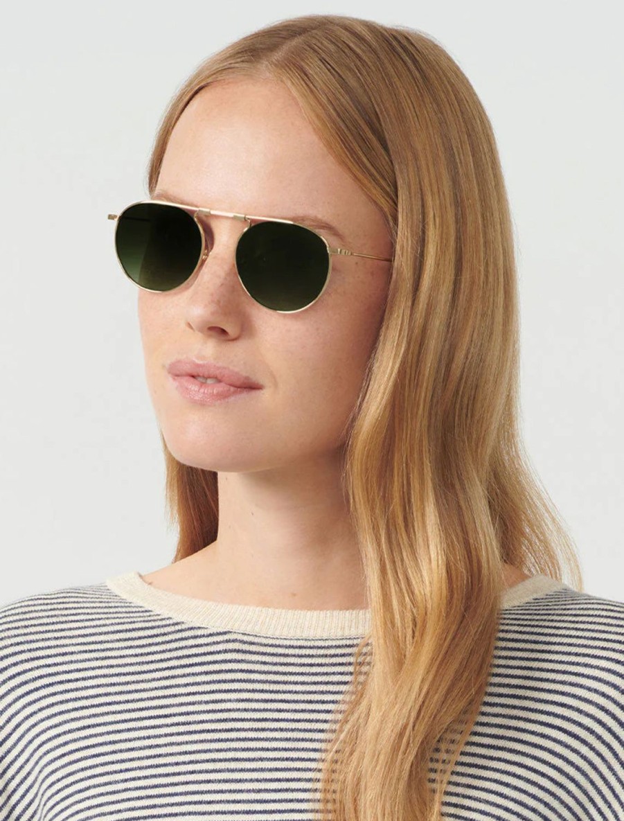 Clearance Rampart Fold 12K Green Tea Sunglasses