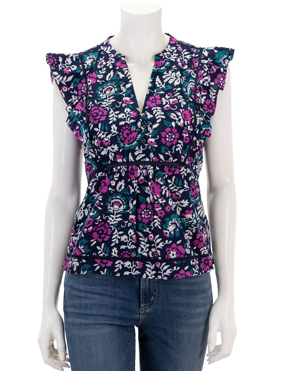 Hot Misha Top In Woodblock Floral Tanks