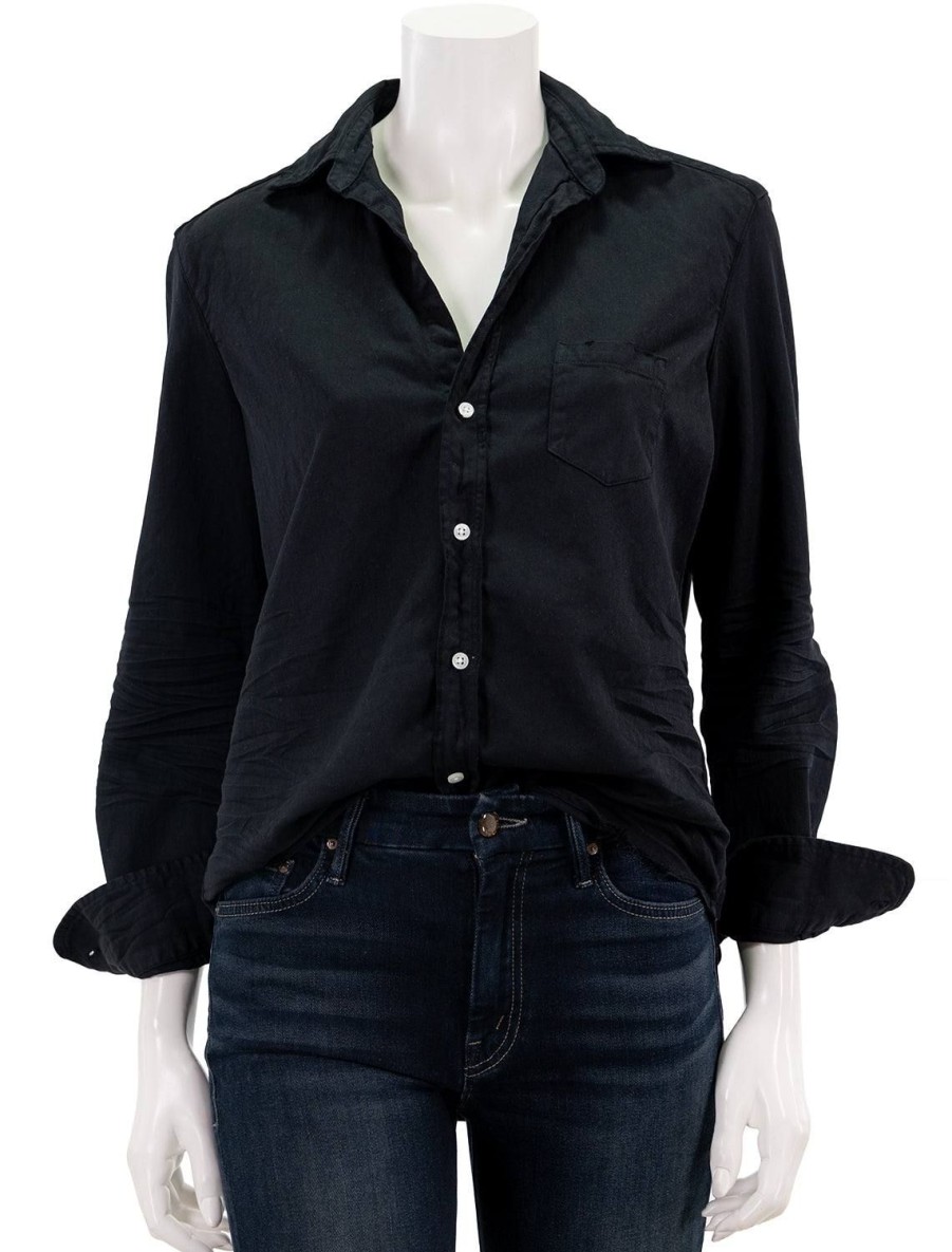 Clearance Eileen In Black Destructed Denim Buttondowns + Shirts