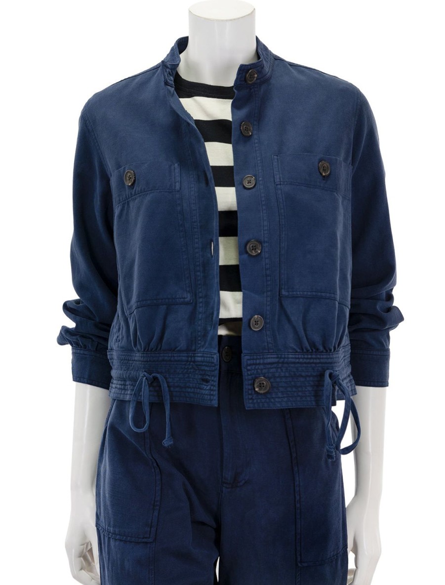 Clearance Alma Jacket In Navy Jackets