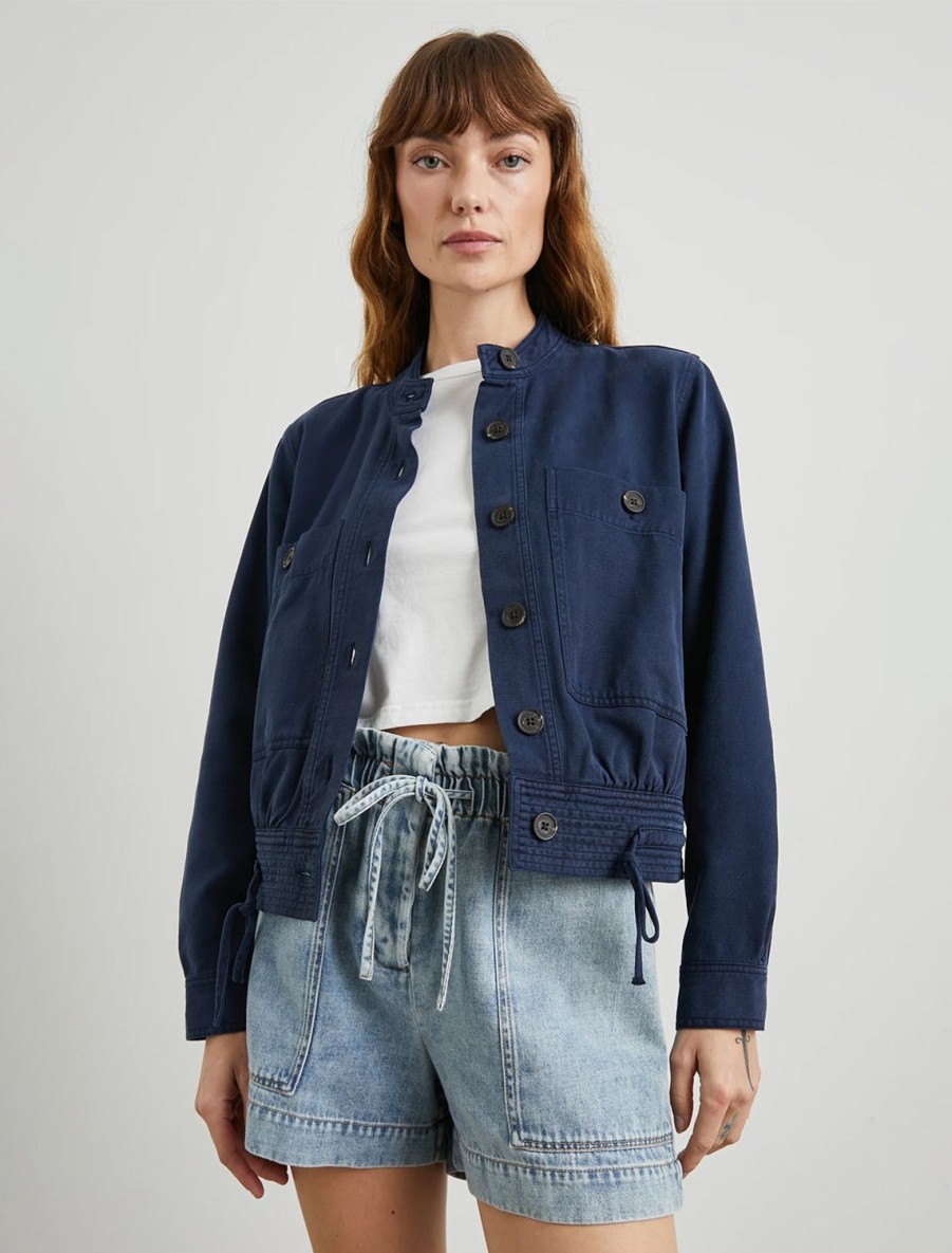 Clearance Alma Jacket In Navy Jackets