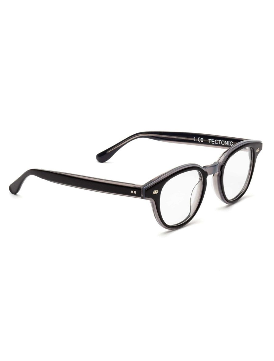 Hot Tectonic Readers In Matte Black & Polished Bogart Reading Glasses