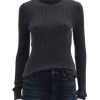 Hot Cristy Ribbed Turtleneck In Charcoal Turtleneck + Mock Neck