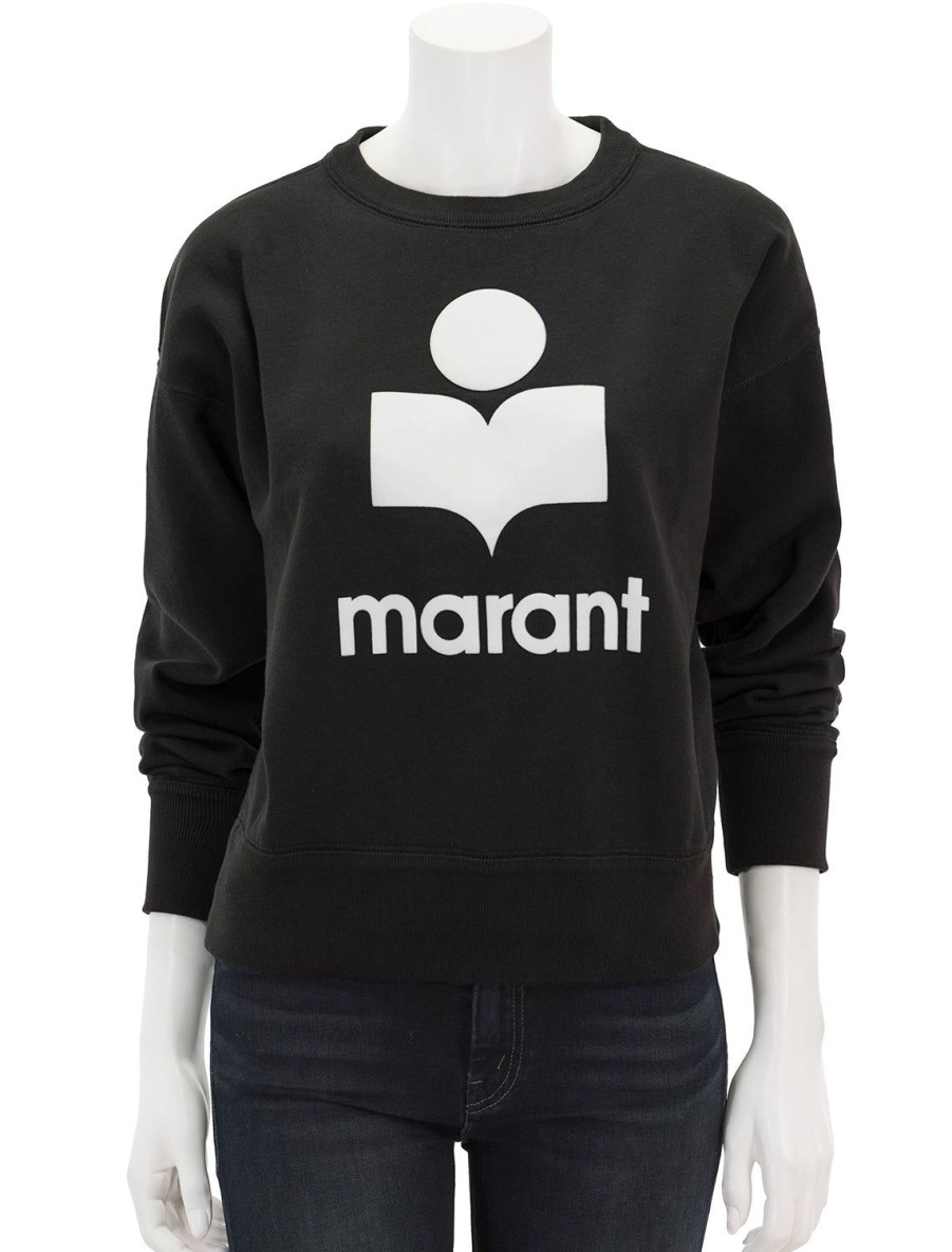 Online Mobyli Sweatshirt In Faded Black Lounge Tops + Sweatshirts