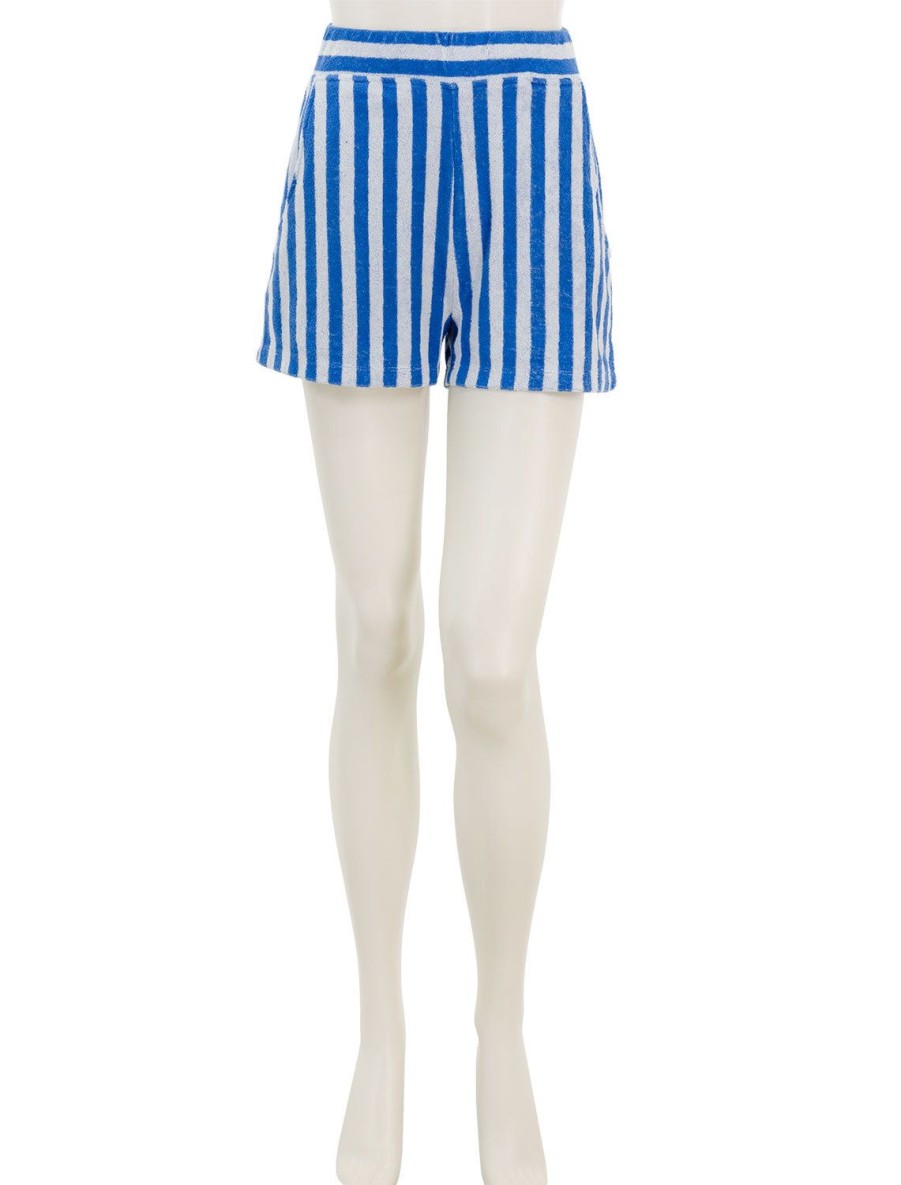 Hot The Terry Venus In Royal And Poppy Stripe Shorts