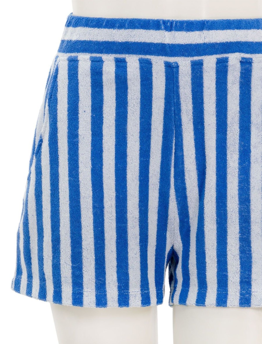 Hot The Terry Venus In Royal And Poppy Stripe Shorts