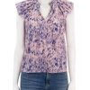 New Karysa Top In Pink Ikat Tanks