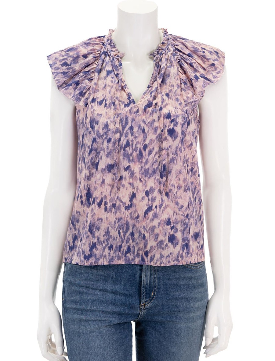 New Karysa Top In Pink Ikat Tanks