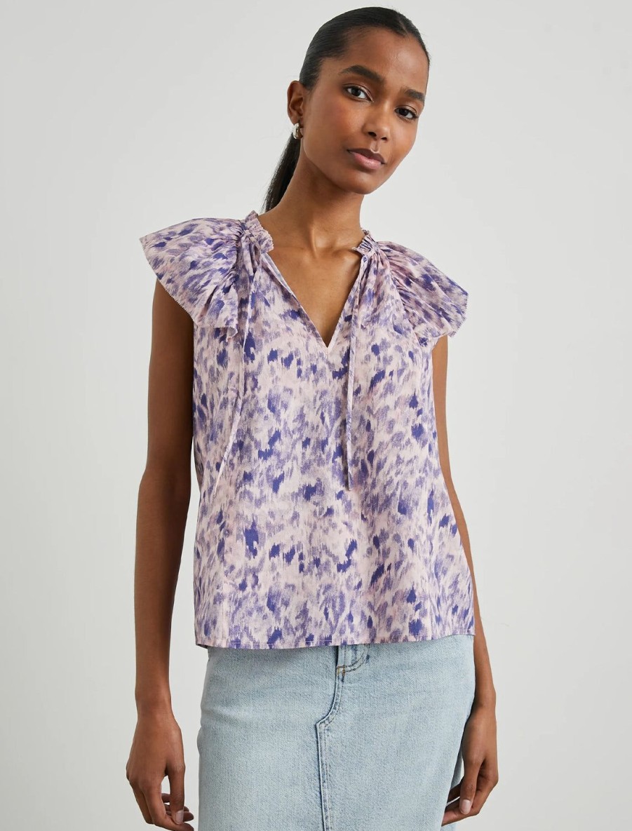 New Karysa Top In Pink Ikat Tanks