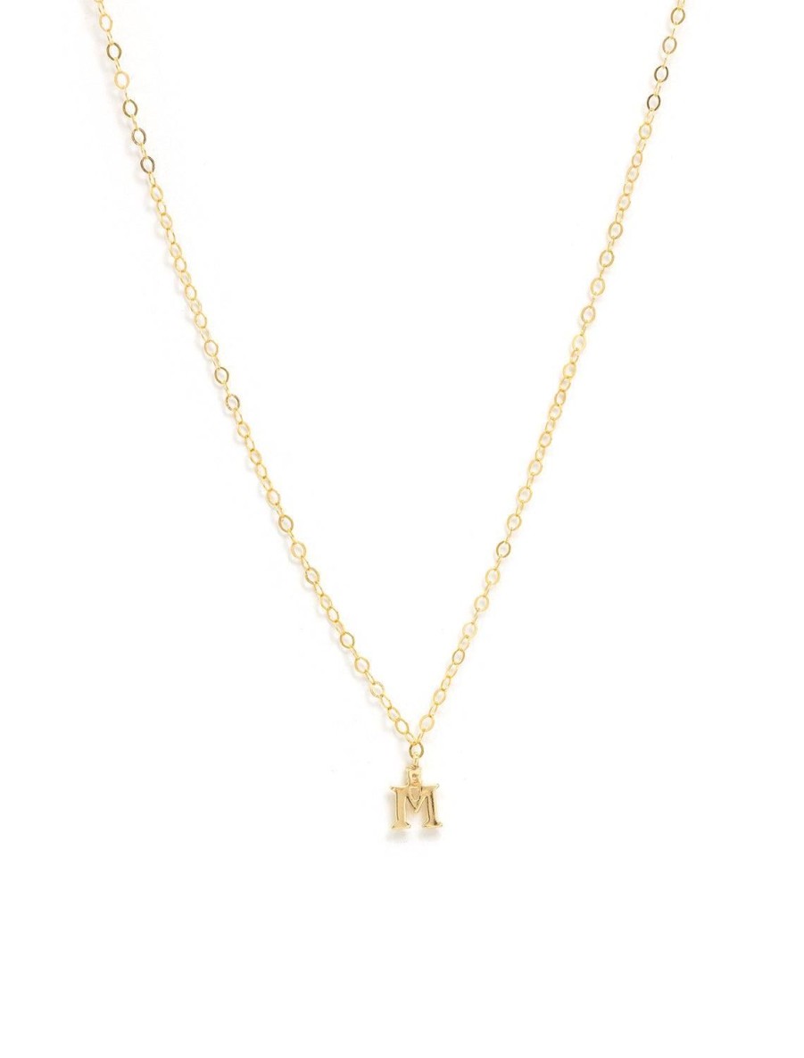 Wholesale Initial And Cz Necklace In Gold | M Delicate