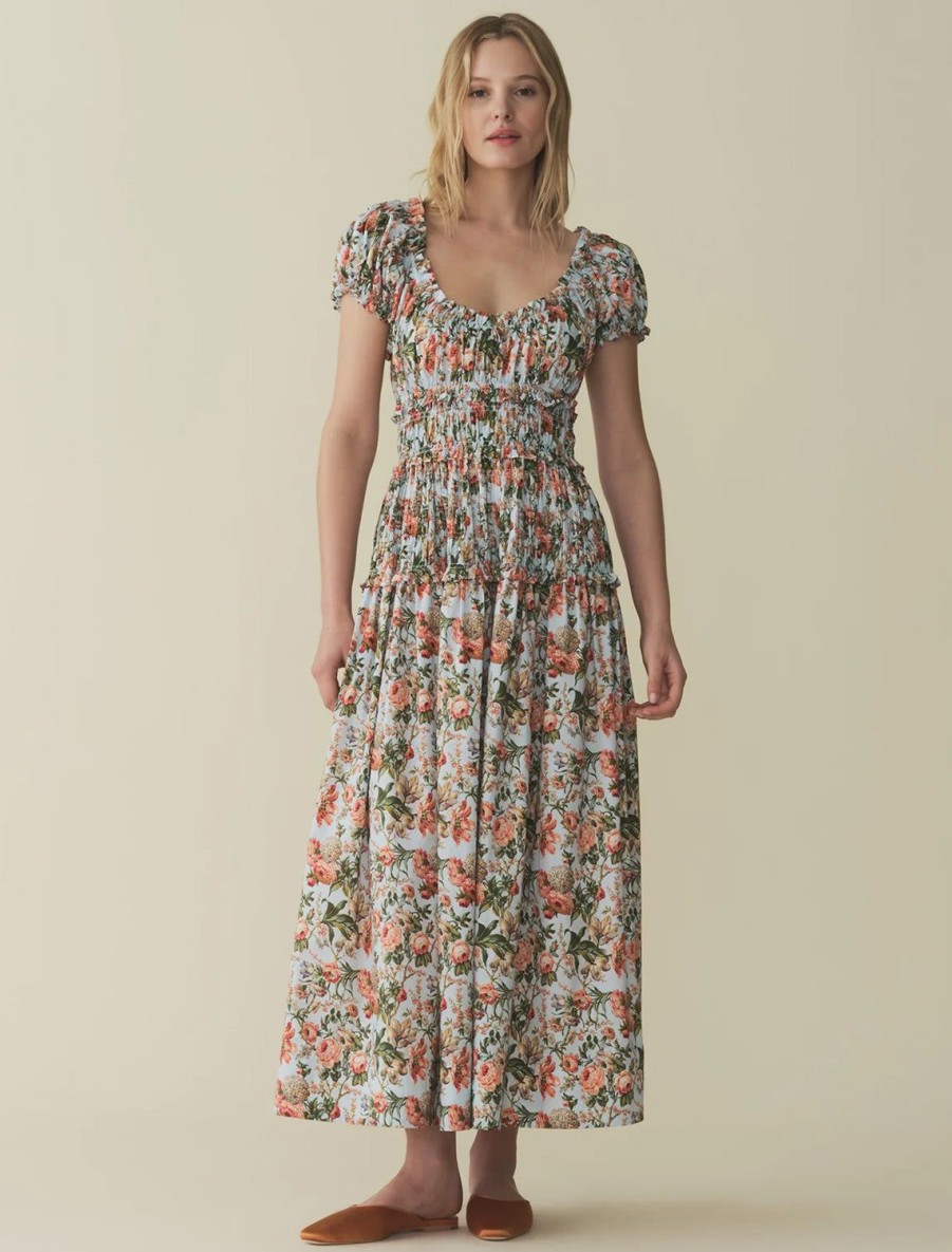 New Leanne Dress In Calico Garden Printed Dresses