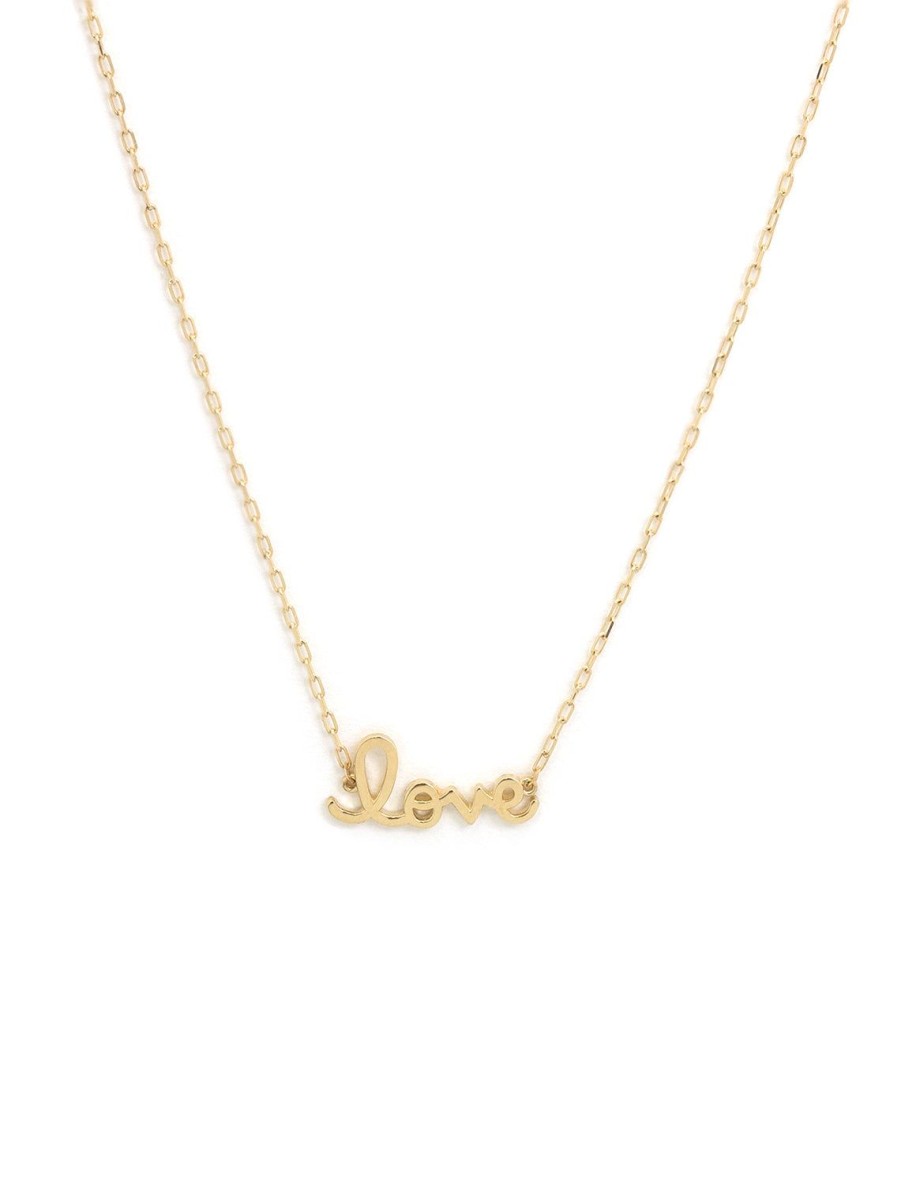 Hot Tiny Pure Love Script Necklace Delicate